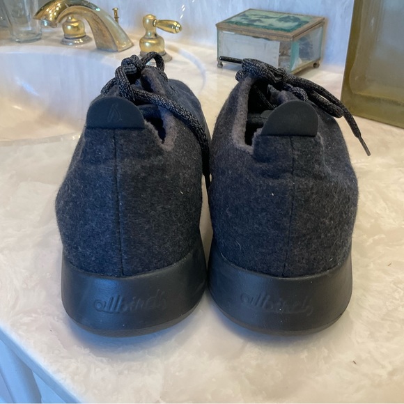 Allbirds Men's Wool Runners CLASSICS: Natural Black (Black Sole), Size 12 - Picture 11 of 13